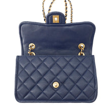 Load image into Gallery viewer, CHANEL Matelasse flap Chain Shoulder Navy Caviar Leather