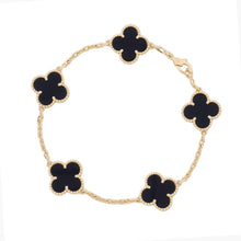 将图像加载到图库查看器中,Van Cleef & Arpels Vintage Alhambra 5 Motif BraceletVCARA41300 18K Yellow Gold