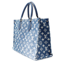 Load image into Gallery viewer, LOUIS VUITTON Onthego BlueM59608 Monogram / Jaguar Denim Size MM