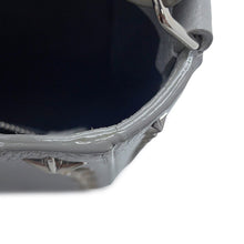 Load image into Gallery viewer, JIMMY CHOO Pegasus 2WAY Bag Gray Soft Grainy Calf Leather Size Mini
