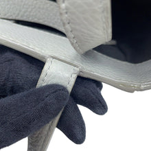 Load image into Gallery viewer, JIMMY CHOO Pegasus 2WAY Bag Gray Soft Grainy Calf Leather Size Mini