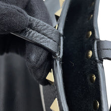 Load image into Gallery viewer, Valentino Garavani Rock Studded Pet Tote Black/White Leather