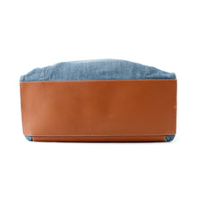Load image into Gallery viewer, LOEWE TBackpack Small Blue/Tan316.28.P32 Denim Leather Size Small