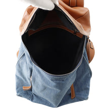 Load image into Gallery viewer, LOEWE TBackpack Small Blue/Tan316.28.P32 Denim Leather Size Small
