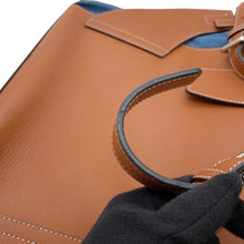 Load image into Gallery viewer, LOEWE TBackpack Small Blue/Tan316.28.P32 Denim Leather Size Small