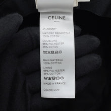 Load image into Gallery viewer, CELINE logo bucket hat Size L Black/White2AUO4968P Cotton100%