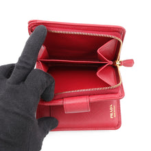 将图像加载到图库查看器中,PRADA Compact wallet Red1ML018 Leather