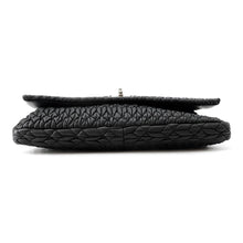 Load image into Gallery viewer, MIUMIU Nappa Crystal Matelassé Shoulder Bag Black Leather