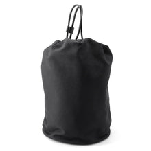 Load image into Gallery viewer, The Row Sporty Pouch Black Canvas Leather
