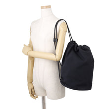 Load image into Gallery viewer, The Row Sporty Pouch Black Canvas Leather
