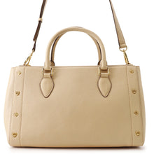 Load image into Gallery viewer, MCM Visetos 2WAY Bag BeigeMWT3SAF38IG001 Leather