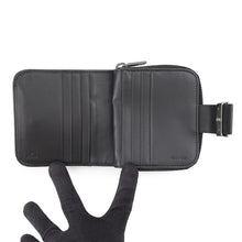 Load image into Gallery viewer, FENDI Compact wallet Black Nylon Canvas/Leather