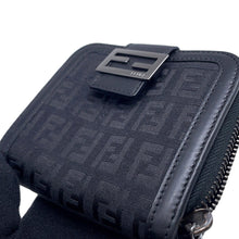 Load image into Gallery viewer, FENDI Compact wallet Black Nylon Canvas/Leather