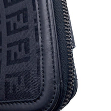 Load image into Gallery viewer, FENDI Compact wallet Black Nylon Canvas/Leather