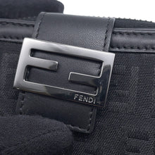 Load image into Gallery viewer, FENDI Compact wallet Black Nylon Canvas/Leather