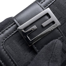 Load image into Gallery viewer, FENDI Compact wallet Black Nylon Canvas/Leather