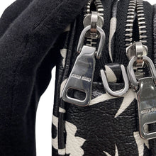 Load image into Gallery viewer, MIUMIU Swallow Print Shoulder Black/White5ZH011 Leather