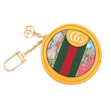 Load image into Gallery viewer, GUCCI Ophidia GGFlora Round Coin Purse Yellow/Multicolor574840 92YBC 9781 PVC/Leather