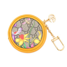 Load image into Gallery viewer, GUCCI Ophidia GGFlora Round Coin Purse Yellow/Multicolor574840 92YBC 9781 PVC/Leather