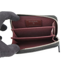 Load image into Gallery viewer, CHANEL Matelassé Classic Zip Coin Purse BlackAP0216 Caviar Leather