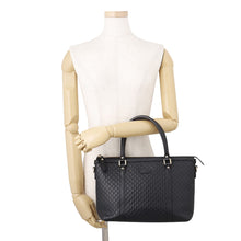 将图像加载到图库查看器中,GUCCI MicroGuccissima 2WAYBag Black449656 Leather