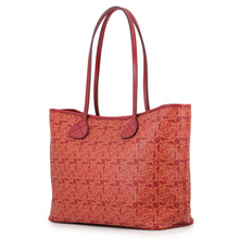 Load image into Gallery viewer, CELINE Saruki Tote Red/Orange PVC Leather