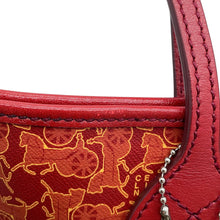 Load image into Gallery viewer, CELINE Saruki Tote Red/Orange PVC Leather