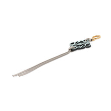 Load image into Gallery viewer, LOEWE Anagram Bag Charm White/Light Blue/Gray Leather