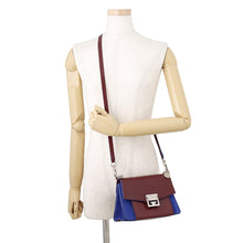 将图像加载到图库查看器中,Givenchy GV3 Shoulder Bag Bordeaux/Blue Leather suede Size Small