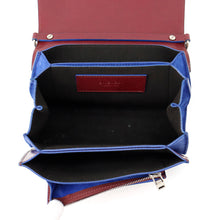 将图像加载到图库查看器中,Givenchy GV3 Shoulder Bag Bordeaux/Blue Leather suede Size Small