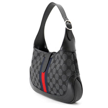 Load image into Gallery viewer, BALENCIAGA ×BALENCIAGA The Hacker Hobo Bag Black680118 Canvas Leather Size Small