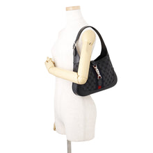 Load image into Gallery viewer, BALENCIAGA ×BALENCIAGA The Hacker Hobo Bag Black680118 Canvas Leather Size Small