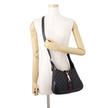 Load image into Gallery viewer, BALENCIAGA ×BALENCIAGA The Hacker Hobo Bag Black680118 Canvas Leather Size Small