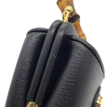 Load image into Gallery viewer, GUCCI Bamboo Handbag Black616436 Leather