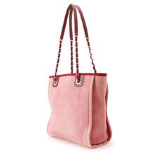 将图像加载到图库查看器中,CHANEL Deauville ChainTote Bag Pink/RedA66939 Canvas Leather Size PM