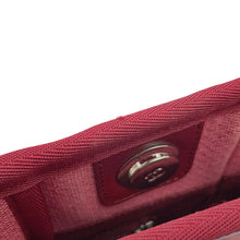 将图像加载到图库查看器中,CHANEL Deauville ChainTote Bag Pink/RedA66939 Canvas Leather Size PM