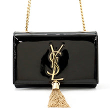 Load image into Gallery viewer, SAINT LAURENT PARIS Kate ChainShoulder Bag Black354120 Patent Leather