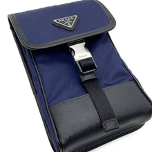 Load image into Gallery viewer, PRADA ShoulderPouch Black/Navy2ZH109 Canvas Leather