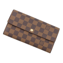 Load image into Gallery viewer, LOUIS VUITTON Portefeuille Sarah BrownN61734 Damier Ebene Canvas