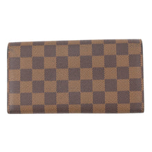 Load image into Gallery viewer, LOUIS VUITTON Portefeuille Sarah BrownN61734 Damier Ebene Canvas