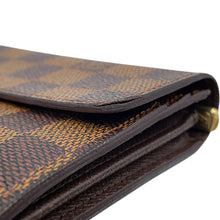 Load image into Gallery viewer, LOUIS VUITTON Portefeuille Sarah BrownN61734 Damier Ebene Canvas