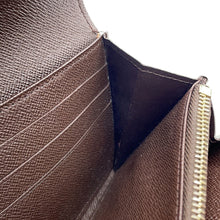 Load image into Gallery viewer, LOUIS VUITTON Portefeuille Sarah BrownN61734 Damier Ebene Canvas