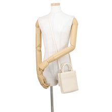 Load image into Gallery viewer, BVLGARI Infinitetum 2WAY Handbag IvoryOpal292003 Calf Leather