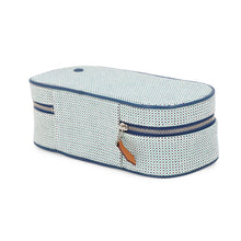 Load image into Gallery viewer, HERMES Escale Pouch Marine/Ivory Toile H