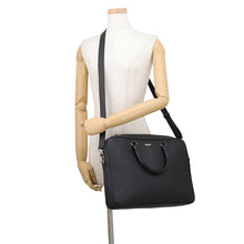 Load image into Gallery viewer, BURBERRY Ainsworth 2-Way Briefcase Black8014265 Calf Grain Leather