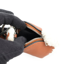 Load image into Gallery viewer, LOEWE Bunny Bag Charm Pouch Brown Leather