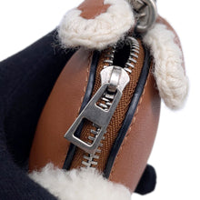 Load image into Gallery viewer, LOEWE Bunny Bag Charm Pouch Brown Leather