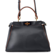 Load image into Gallery viewer, FENDI Peekaboo 2wayShoulder Bag Navy8BN226 Leather Size regular