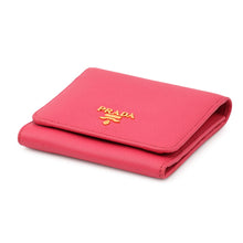 Load image into Gallery viewer, PRADA Tri-fold wallet Pink1MH176 Leather