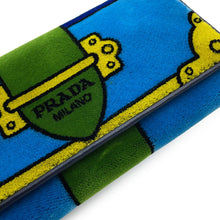 Load image into Gallery viewer, PRADA Long wallet Blue/Multicolor1MH019 Velour